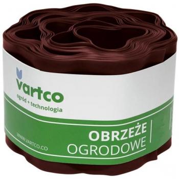 Bordure de pelouse ondulée brun 20cm x 9m Vartco