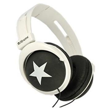 Xtreme London Cuffia Stereo Pieghevole, Rosso/Bianco