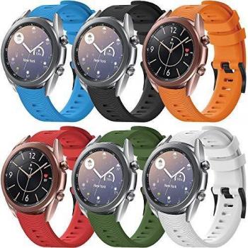 Yaspark Bracelet de Montre Galaxy Watch Active/Active2 40mm/44mm/Vivomove HR/Vivoactive 3/Foreruner 245/645/Galaxy Watch 42mm/Gear Sport, 20mm Bande de Silicone Sangle Bracelet