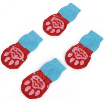 Soft Cotton Anti-Slip Pet Socks for Dogs and Cats - Warm, Easy Wash Indoor Paw Protectors