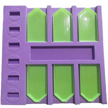 Support de rangement manuel 6 grilles pour accessoires de point de croix et peinture diamant
