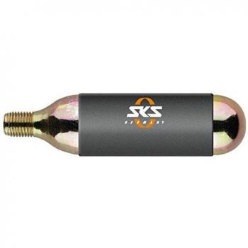 SKS Threaded CO2 Cartridge Pack 16g - 25 Units with Cold Protection