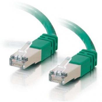 LOGON SSTP Cat5e 1m Network Cable - RJ-45 to RJ-45, Green