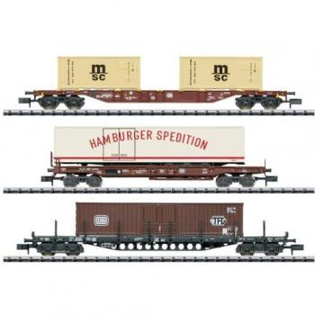 MiniTrix 18702 N Containerwagen-Set DB Ep. IV