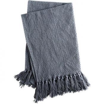 Pure Cotton Kitchen Dish Set with Tassels, Handmade Tea Towels and Practical Bread Mats, 2 Pieces