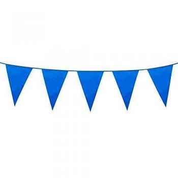 Boland 53201 - Wimpelkette, Länge 10 m, Papier, Girlande, Hängedekoration, Junge, Babyparty, Mottoparty, Garten, Party, Kindergeburtstag, Karneval