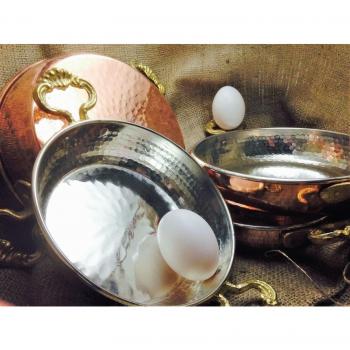 Handmade Hammered Copper Egg and Sauté Pan - 7 Size Options