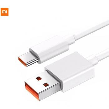 Cable de carga rápida Xiaomi 6A USB-C tipo C 1M blanco