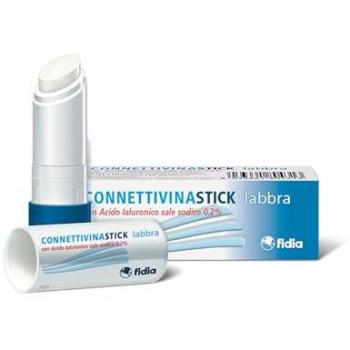 Connettivina Stick Labbra 3g - Idratante protettivo con Acido Ialuronico per labbra secche e screpolate