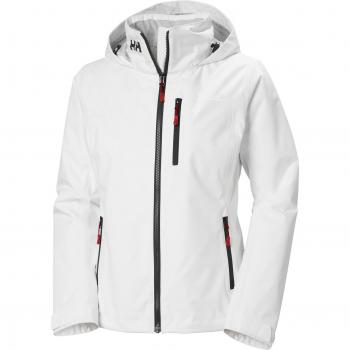 Helly Hansen Women's Crew Hooded Waterproof Midlayer Jacket 2.0 White M