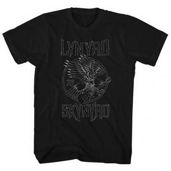 Camiseta Metal Masculina Lynyrd Skynyrd - Eagle Guitar 73 - PLASTIC HEAD L