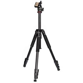 Hama Traveller 163 Tripod with Carry Case | Height Range 21-163CM / 9-64'' | Weight 1350gm / 3lbs | 2 Year Warranty | Loading Options up to 4KG