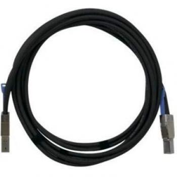 QNAP CAB-SAS20M-8644 SFF-8644 to SFF-8644 Cable - 2 m - Straight - Male/Male - Black, Metallic