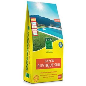 BHS Gazon Rustique Sud 10kg - Résistant aux Conditions Sèches - Fétuque Élevée