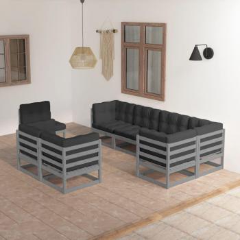 vidaXL Garten-Lounge-Set Kiefer Massivholz