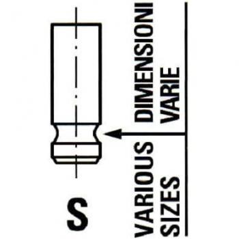 Válvula de admisión FRECCIA R6815/SARCR Universal para VOLVO 20739057 24426433 20739058