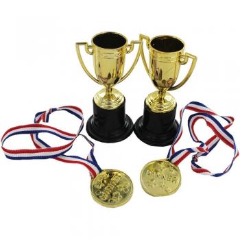 Trophy And Medal Set - Pack Of 4