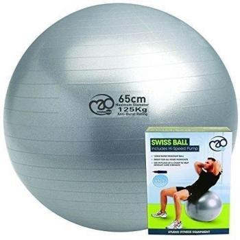 Fitness Mad 150kg Anti-Burst Swiss Ball & Pump - 65cm