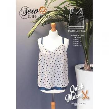 Sew Different Double Layer Cami Sewing Pattern for Women (UK Sizes 8-26)