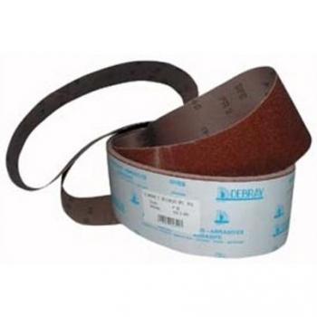 Flexovit 63642579739 Bandas Portátiles de Tela de Óxido de Aluminio, 100 mm A x 675 mm D, 60 Grano, Set de 10