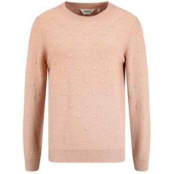 Pullover OXDotta in Feinstrick per Donna, XXL, Rosa Mahogany, 50% Viscosa LENZING ECOVERO, 27% Nylon, 23% Poliestere, Manica Lunga, Girocol