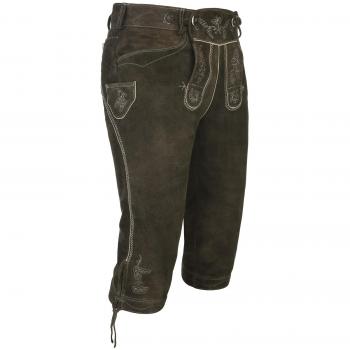 Lederhose Vittorio 66 cm, mit Latz und Stegträger