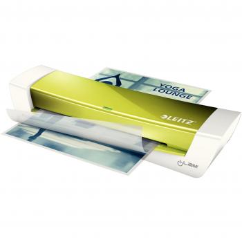 Leitz 73681064 iLam A4 Laminator, Ideal for Home Office, Wow - Metallic Green