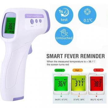 Wireless Infrared Digital Body Thermometer with Sound Sensor for Indoor and Outdoor Use