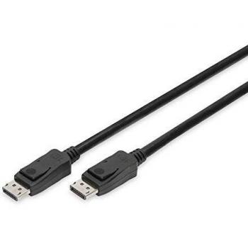 Digitus DisplayPort Connection Cable 2.00 m, DisplayPort plug to DisplayPort plug, supports UHD-II 8K/30Hz and 4K/120Hz, gold plated connectors, suitable for monitors and graphics cards