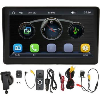 Lettore MP5 per auto con schermo touch da 7 pollici, stereo multifunzionale e telecamera di retromarcia Jeffergarden