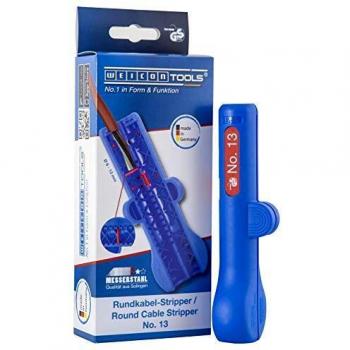 WEICON Round Cable Stripper No. 13, for round cables 6-13 mm Ø