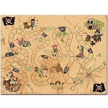 Verbetena - 6 manteles papel Piratas individual, 27x40 cm