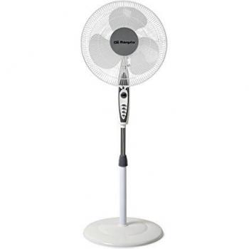 Orbegozo Sf 0147 - Ventilador De Pie Oscilante, 3 Niveles De Ventilación, Tamaño Aspas 40 Cm, Altura Regulable, 50 W, Blanco