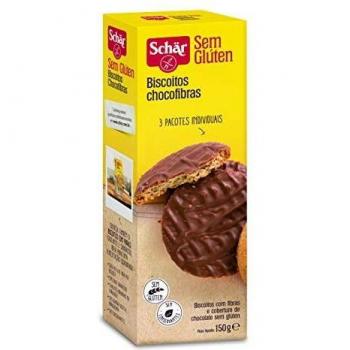 Bolacha Digestive Chocolate Sem Glúten 150g - Tipo: Biscoito Sem Glúten, características: sabor chocolate, embalagem de 150g, ideal para dietas sem glúten