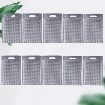 Sac de restauration rapide isolant en aluminium avec fermeture éclair - 10 pièces