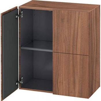 Duravit L-Cube Halbhochschrank 70cm Nussbaum Natur, 2 Türen