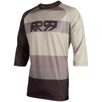 Royal Racing Drift-Manches 3/4 – Maillot para Hombre, Negro/Gris, FR: M