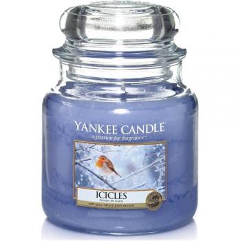 Yankee Candle 1316026E Icicles Duftkerze im Glas, violett, 9.5 x 9.5 x 13.8 cm