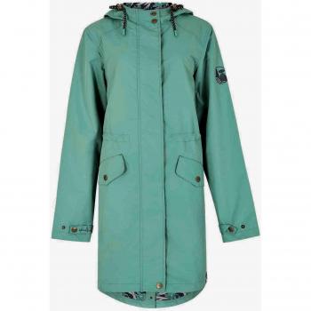 Weird Fish Delara Waterproof Jacket Dark Jade Size 14