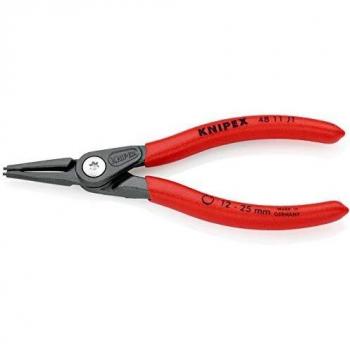 KNIPEX 48 11 J1 Pince de précision pour circlips pour circlips intérieurs d'alésage grise atramentisée gainées en plastique antidérapant 140 mm