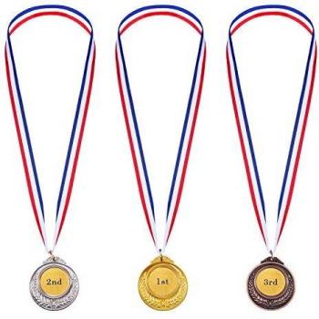 Gold Sliver Bronze Olympic Style Metal Winner Medals Gold Sliver Bronze Awards