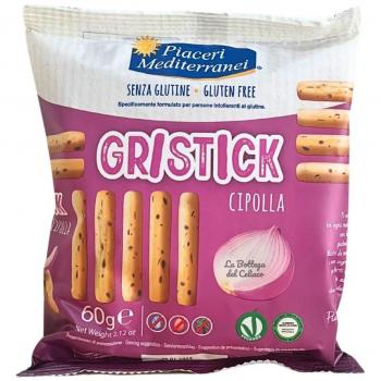 Gristick Cipolla Senza Glutine 60g - Snack Croccante Mediterraneo