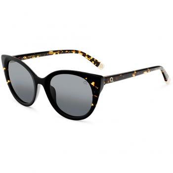 Etnia Barcelona Port Vell Polarized BKHV Anteojos de Sol para Mujer Negros 53 Lentes
