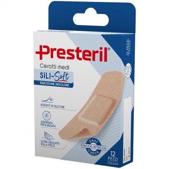 Cerotto Presteril Sili-Soft Skin 7,2x2 cm 12 pezzi