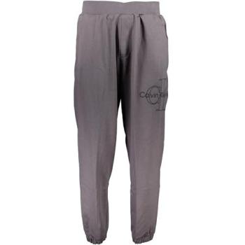 Pánské šedé bavlněné tepláky Calvin Klein, velikost S