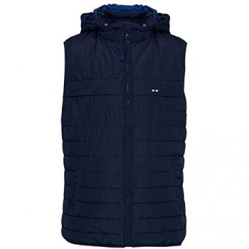 Chaleco Steppado 'Danial' para Hombre, Talla XXL, Color Azul Marino, 100% Poliéster, Ajuste Regular