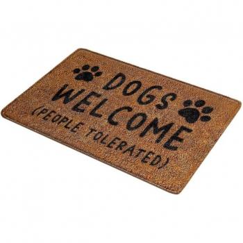 Ultra Absorbent Animal Footprint Doormat for Indoor and Outdoor Use 16x24 Inches