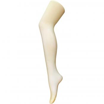 80 Denier Einfarbige Opake Wintermode Strumpfhose - Gelb / XL