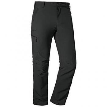 Schöffel Pants Folkstone, komfortable und leichte Wanderhose mit Stretch-Material, robuste Outdoor Hose mit sportlichem Schnitt Herren, asphalt, 52