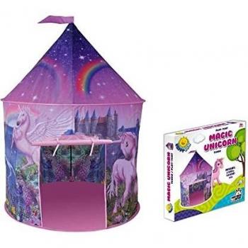 Happy Sun tenda Magic Unicorn. Tenda per bambini, tenda gioco per bambine. Misure 105x105x125cm. Tenda